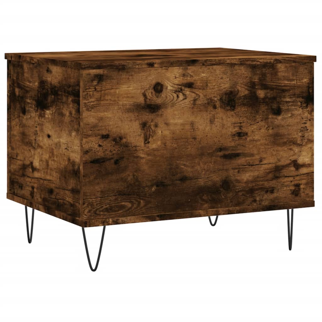Salontafel 60x44,5x45 cm bewerkt hout gerookt eikenkleurig