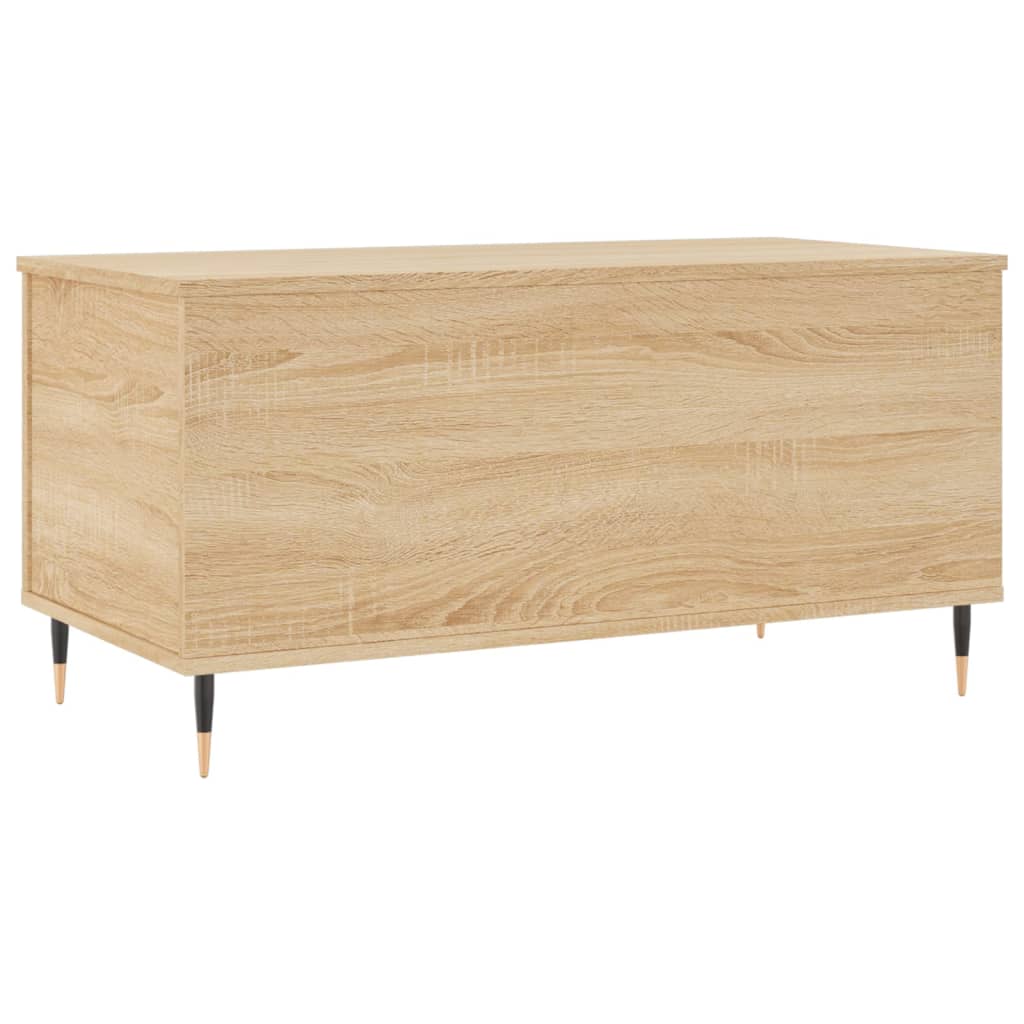 Salontafel 90x44,5x45 cm bewerkt hout sonoma eikenkleurig