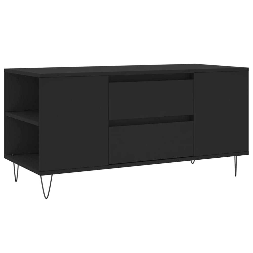 Salontafel 102x44,5x50 cm bewerkt hout zwart