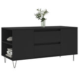 Salontafel 102x44,5x50 cm bewerkt hout zwart