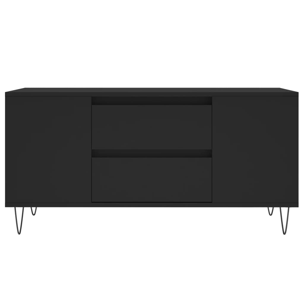 Salontafel 102x44,5x50 cm bewerkt hout zwart