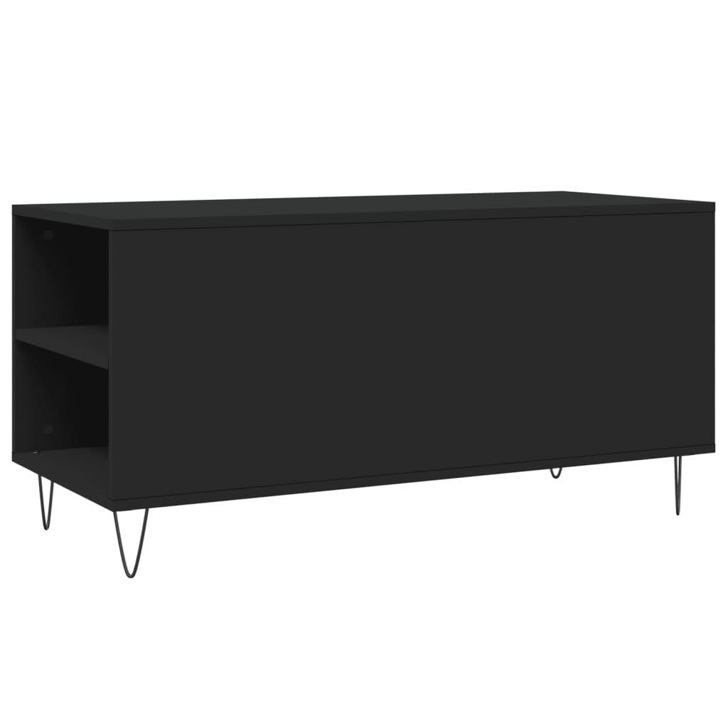 Salontafel 102x44,5x50 cm bewerkt hout zwart