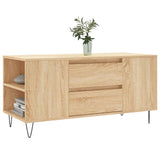 Salontafel 102x44,5x50 cm bewerkt hout sonoma eikenkleurig