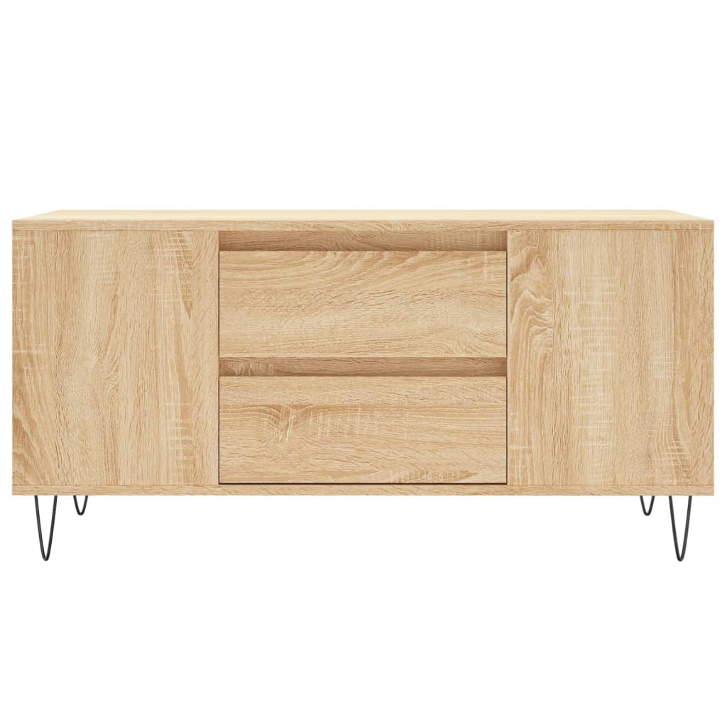 Salontafel 102x44,5x50 cm bewerkt hout sonoma eikenkleurig