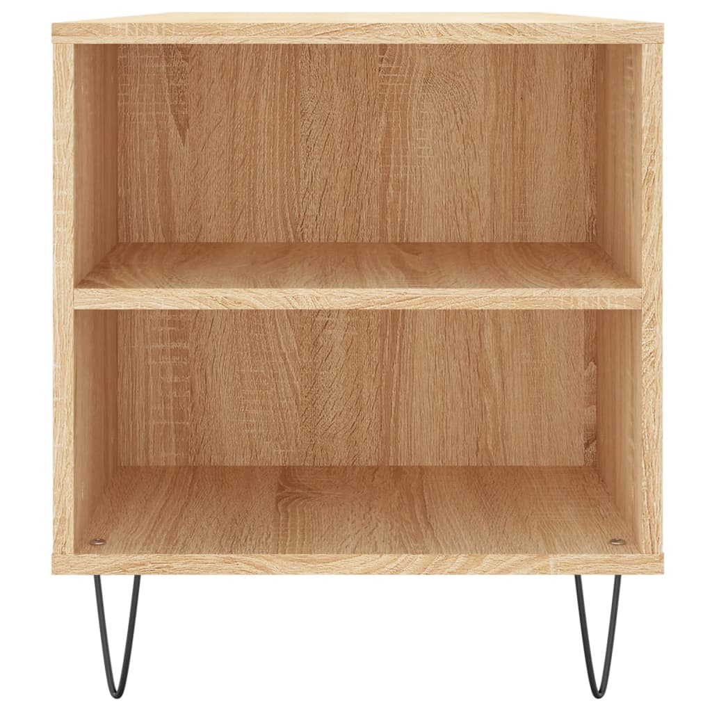Salontafel 102x44,5x50 cm bewerkt hout sonoma eikenkleurig