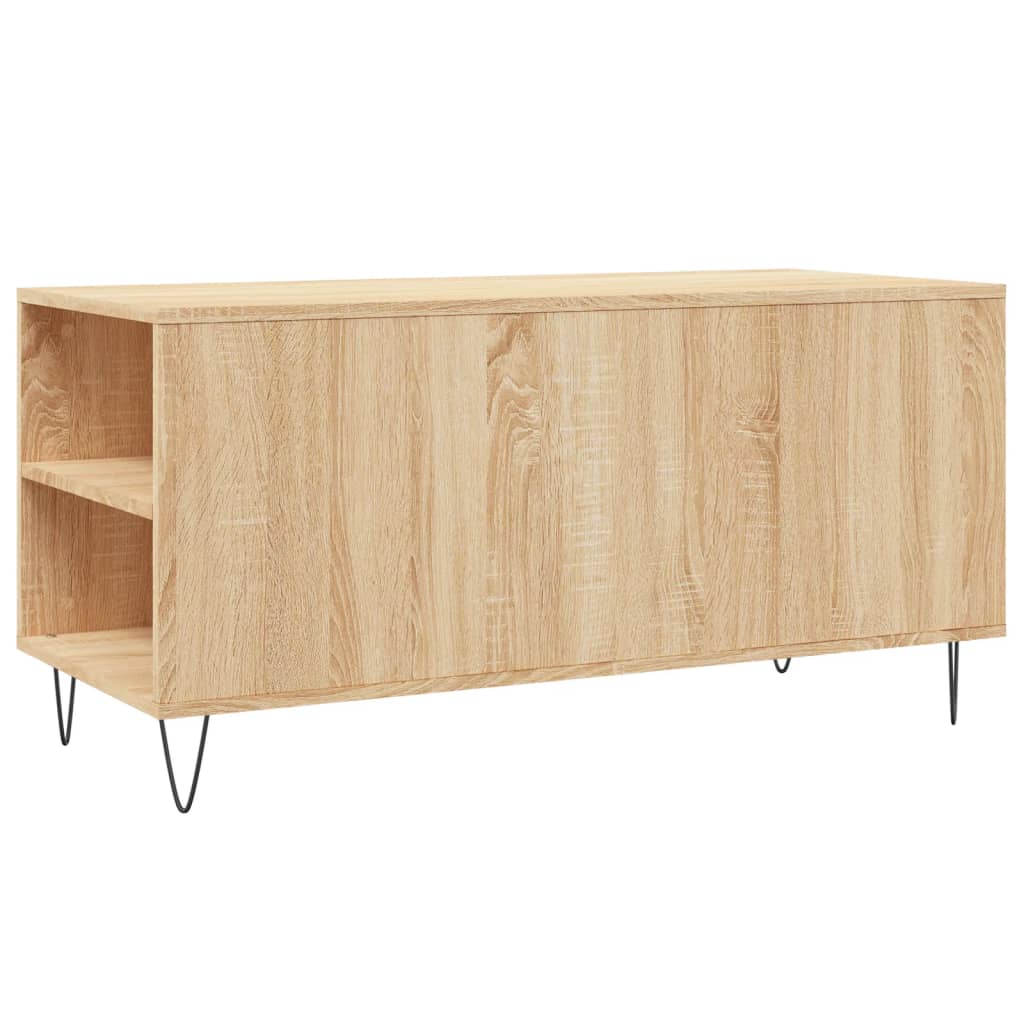 Salontafel 102x44,5x50 cm bewerkt hout sonoma eikenkleurig