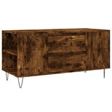 Salontafel 102x44,5x50 cm bewerkt hout gerookt eikenkleurig