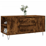 Salontafel 102x44,5x50 cm bewerkt hout gerookt eikenkleurig