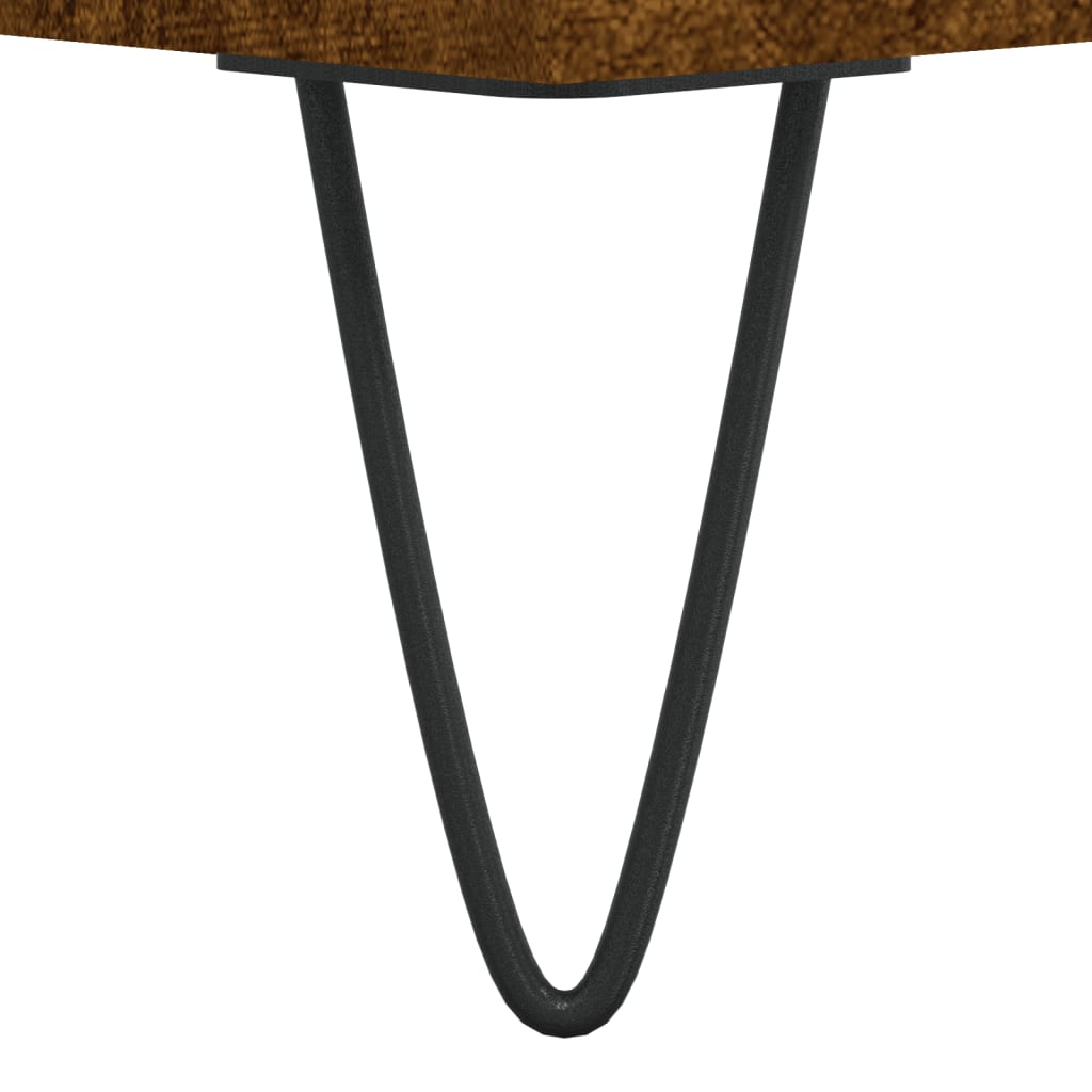Salontafel 102x44,5x50 cm bewerkt hout gerookt eikenkleurig