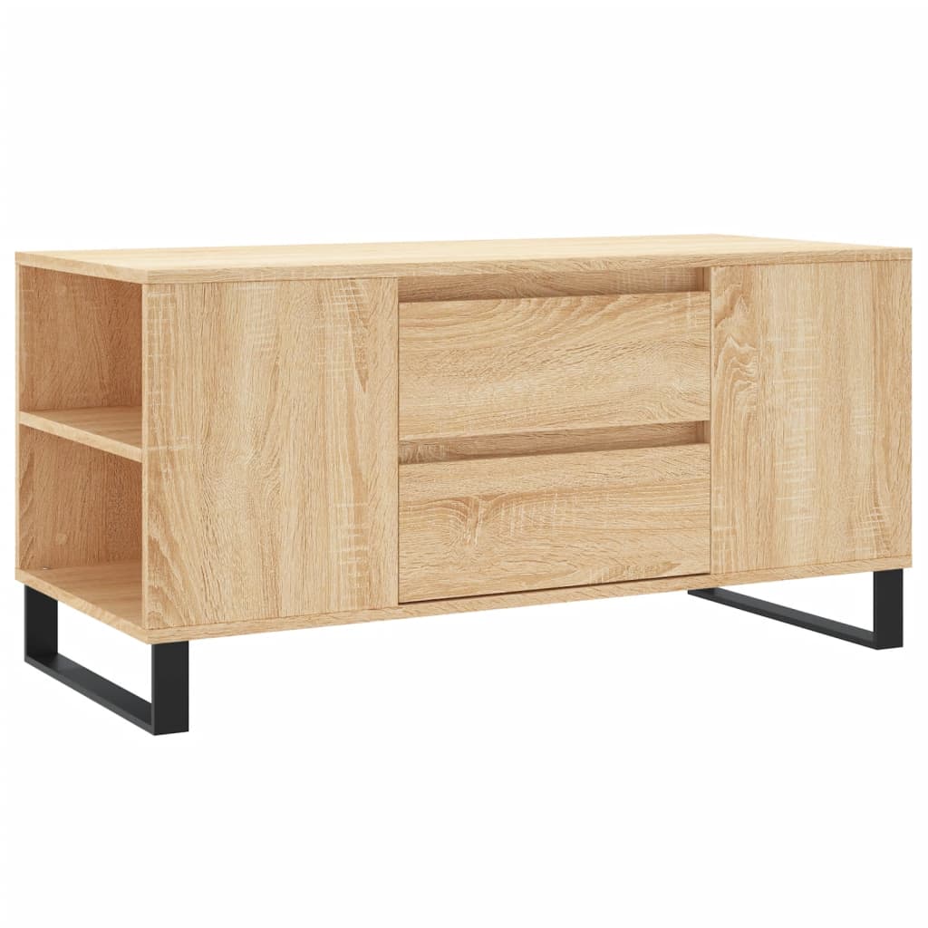 Salontafel 102x44,5x50 cm bewerkt hout sonoma eikenkleurig