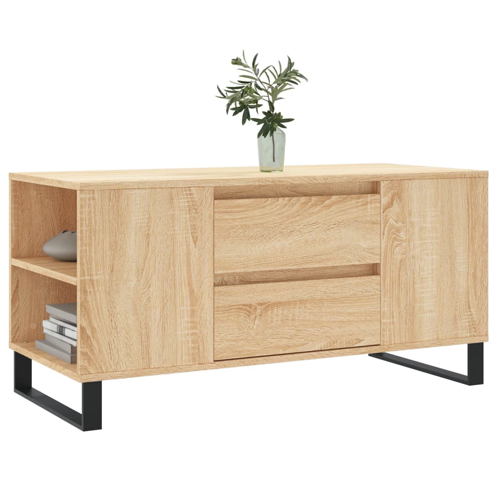 Salontafel 102x44,5x50 cm bewerkt hout sonoma eikenkleurig
