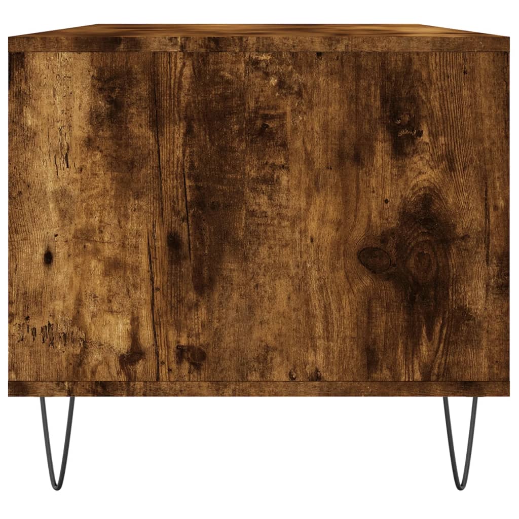 Salontafel 90x49x45 cm bewerkt hout gerookt eikenkleurig