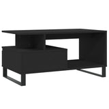 Salontafel 90x49x45 cm bewerkt hout zwart