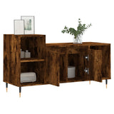 Tv-meubel 100x35x55 cm bewerkt hout gerookt eikenkleurig