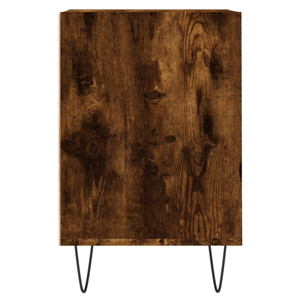 Tv-meubel 160x35x55 cm bewerkt hout gerookt eikenkleurig