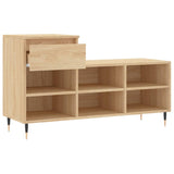 Schoenenkast 102x36x60 cm bewerkt hout sonoma eikenkleurig