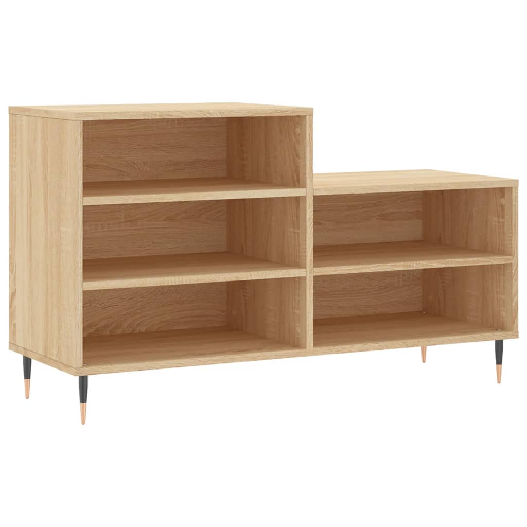 Schoenenkast 102x36x60 cm bewerkt hout sonoma eikenkleurig