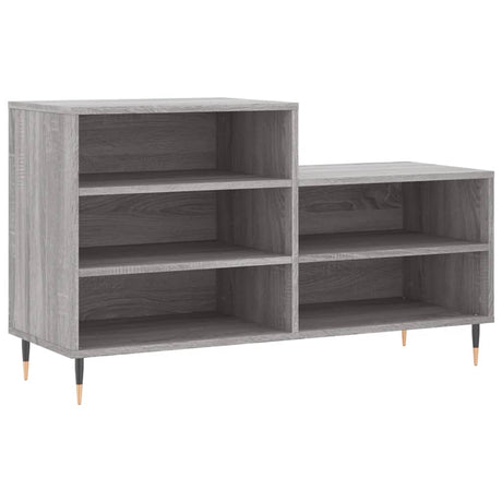 Schoenenkast 102x36x60 cm bewerkt hout sonoma grijs