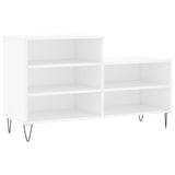 Schoenenkast 102x36x60 cm bewerkt hout wit
