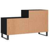 Schoenenkast 102x36x60 cm bewerkt hout zwart