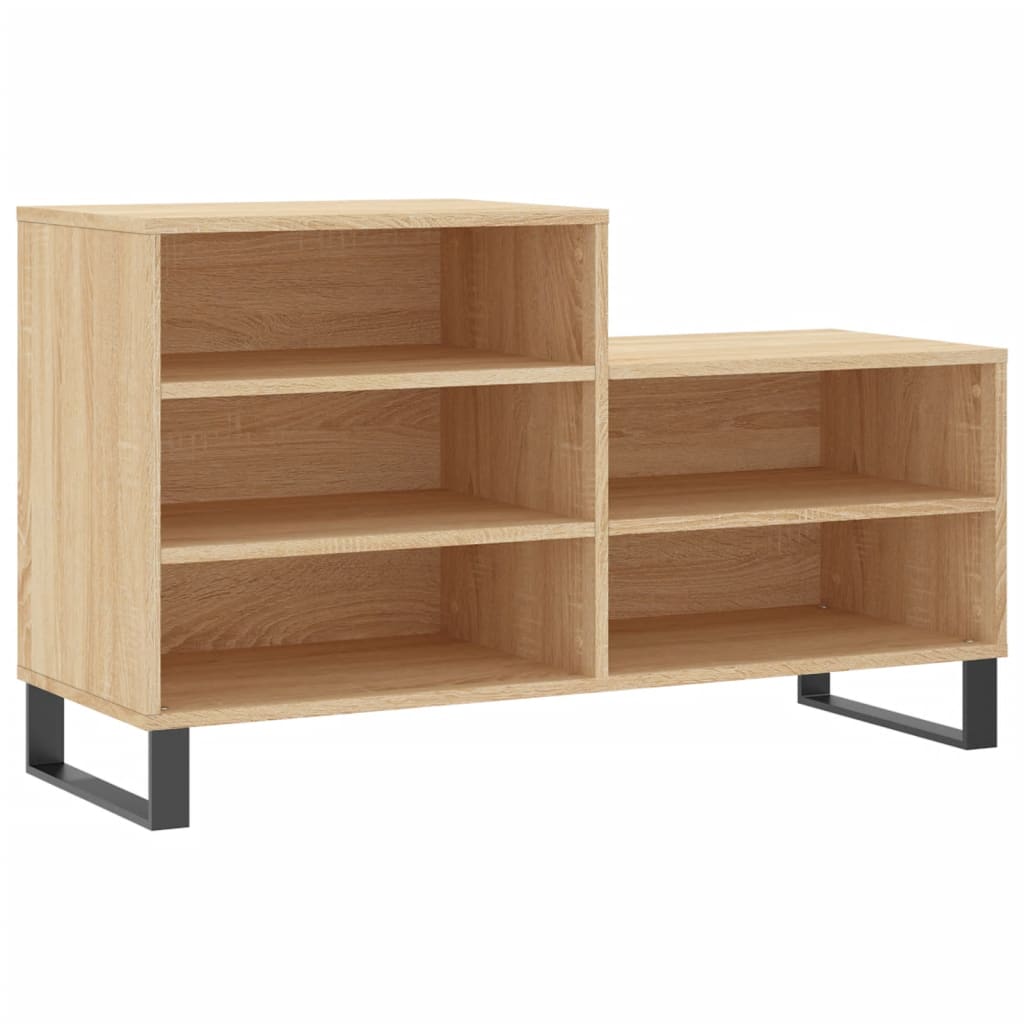 Schoenenkast 102x36x60 cm bewerkt hout sonoma eikenkleurig