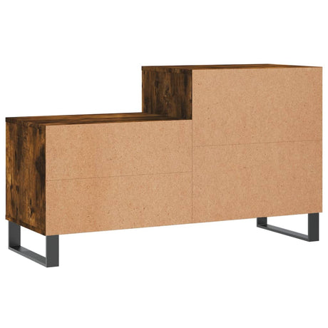 Schoenenkast 102x36x60 cm bewerkt hout gerookt eikenkleurig