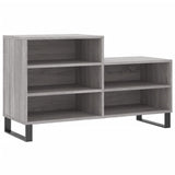 Schoenenkast 102x36x60 cm bewerkt hout sonoma grijs