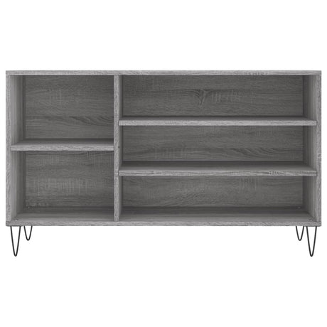 Schoenenkast 102x36x60 cm bewerkt hout sonoma grijs