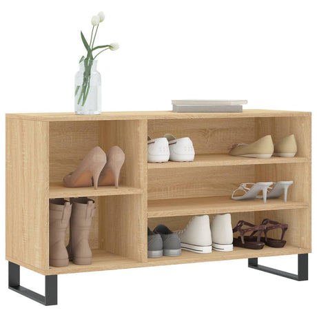 Schoenenkast 102x36x60 cm bewerkt hout sonoma eikenkleurig