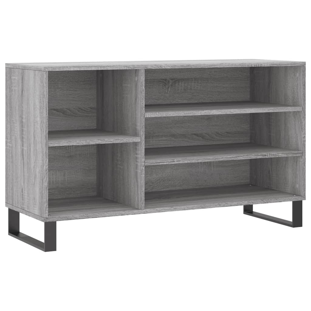 Schoenenkast 102x36x60 cm bewerkt hout sonoma grijs