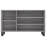 Schoenenkast 102x36x60 cm bewerkt hout sonoma grijs