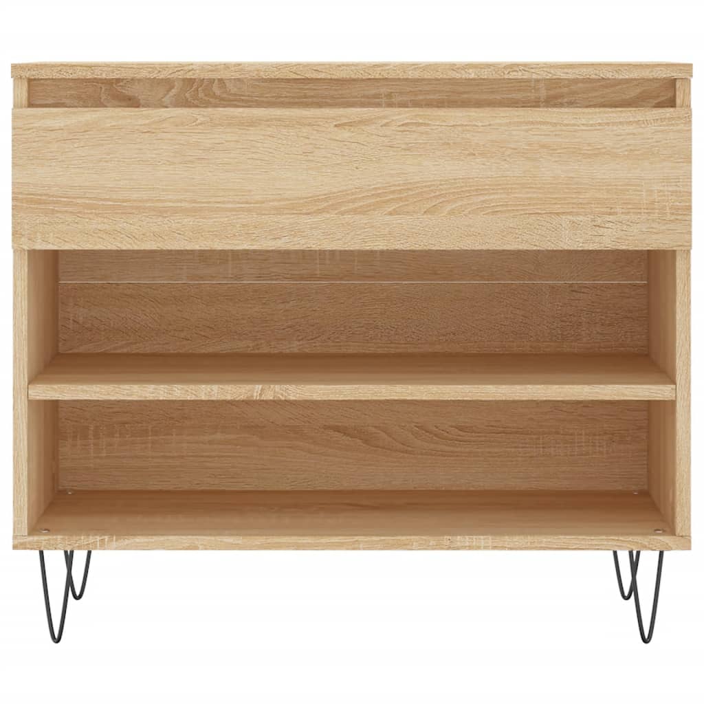 Schoenenkast 70x36x60 cm bewerkt hout sonoma eikenkleurig