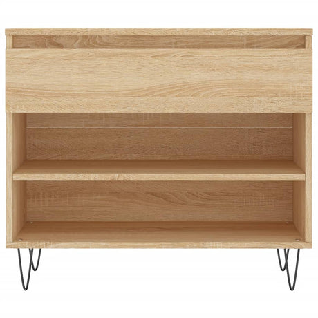 Schoenenkast 70x36x60 cm bewerkt hout sonoma eikenkleurig