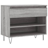 Schoenenkast 70x36x60 cm bewerkt hout sonoma grijs