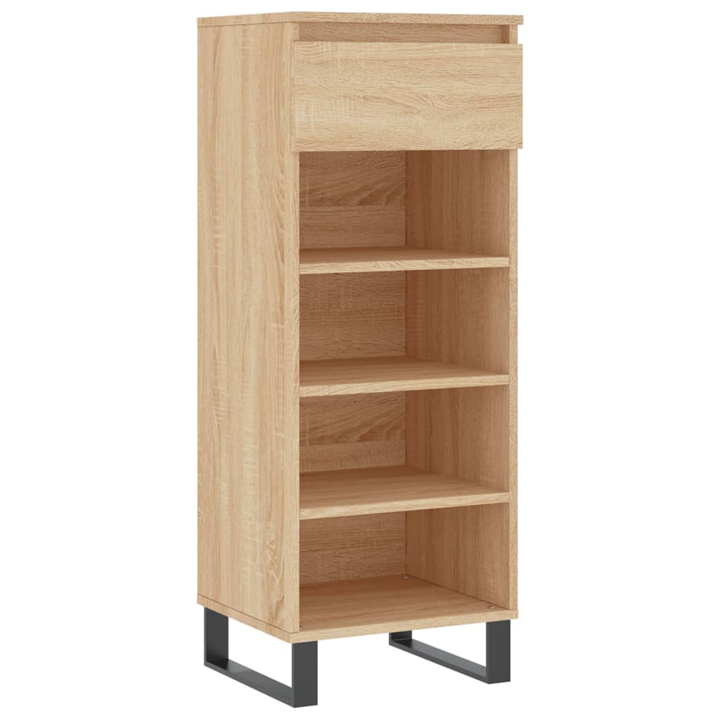 Schoenenkast 40x36x105 cm bewerkt hout sonoma eikenkleurig