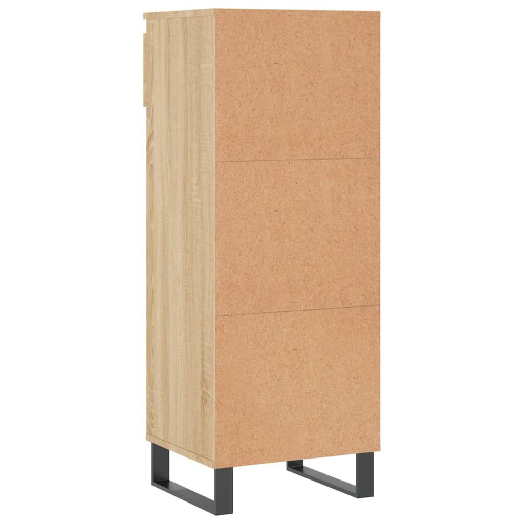 Schoenenkast 40x36x105 cm bewerkt hout sonoma eikenkleurig