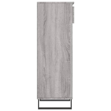 Schoenenkast 40x36x105 cm bewerkt hout grijs sonoma