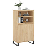 Hoge kast 60x36x110 cm bewerkt hout sonoma eikenkleurig - AllerleiShop