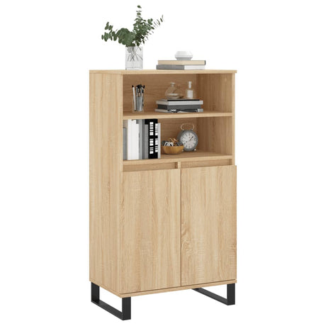 Hoge kast 60x36x110 cm bewerkt hout sonoma eikenkleurig - AllerleiShop