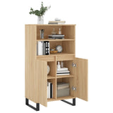 Hoge kast 60x36x110 cm bewerkt hout sonoma eikenkleurig - AllerleiShop