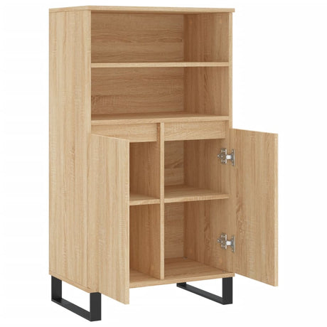 Hoge kast 60x36x110 cm bewerkt hout sonoma eikenkleurig - AllerleiShop