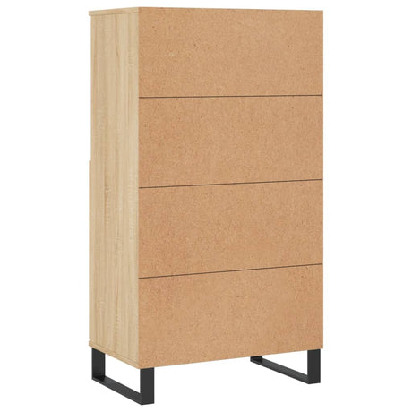 Hoge kast 60x36x110 cm bewerkt hout sonoma eikenkleurig - AllerleiShop