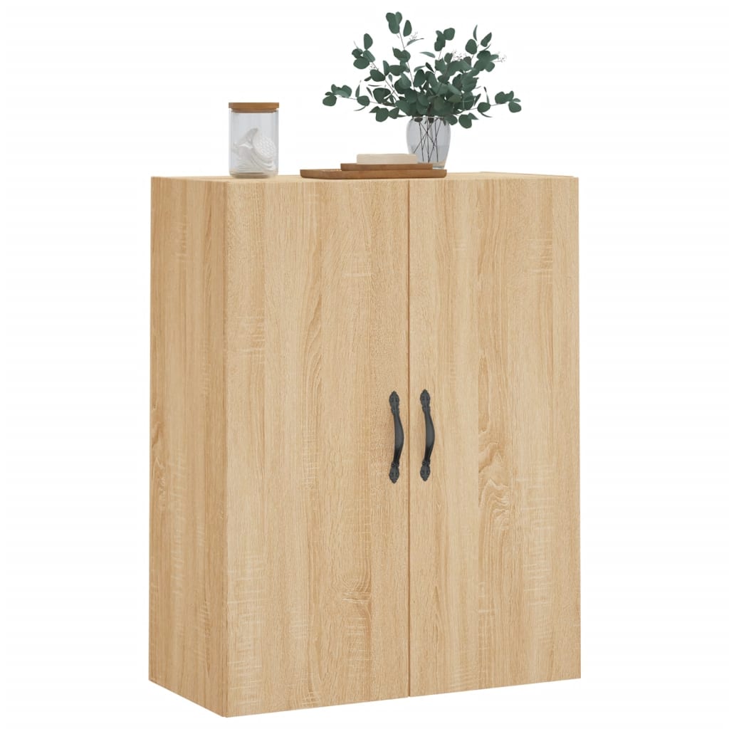 Wandkast 69,5x34x90 cm bewerkt hout sonoma eikenkleurig - AllerleiShop