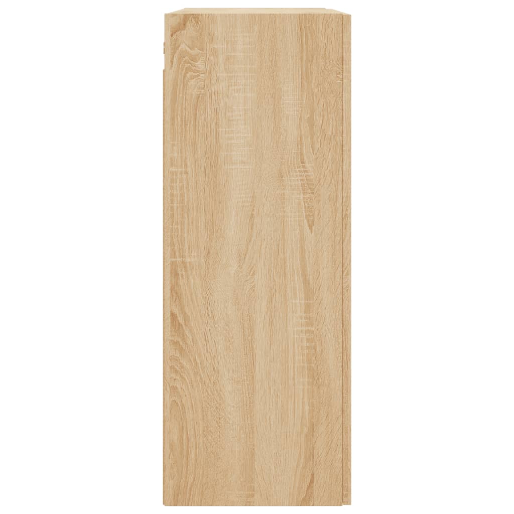 Wandkast 69,5x34x90 cm bewerkt hout sonoma eikenkleurig - AllerleiShop