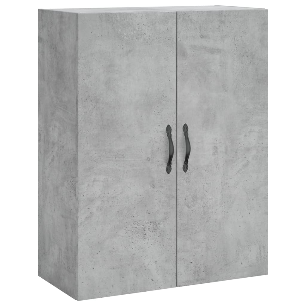 Wandkast 69,5x34x90 cm bewerkt hout betongrijs - AllerleiShop