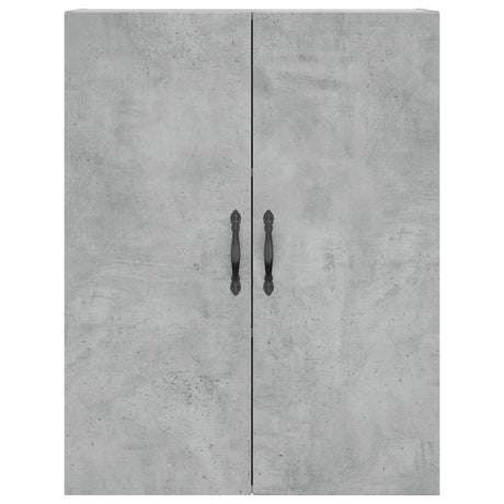 Wandkast 69,5x34x90 cm bewerkt hout betongrijs - AllerleiShop