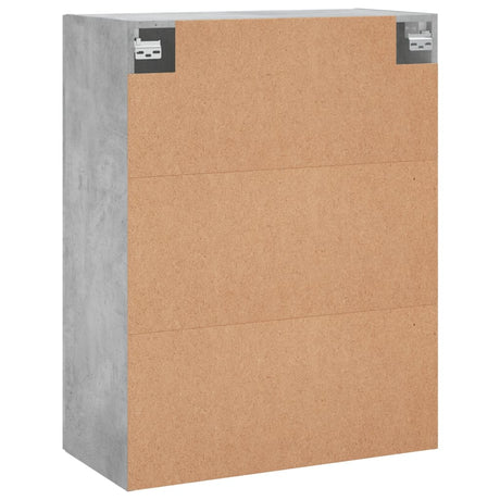 Wandkast 69,5x34x90 cm bewerkt hout betongrijs - AllerleiShop