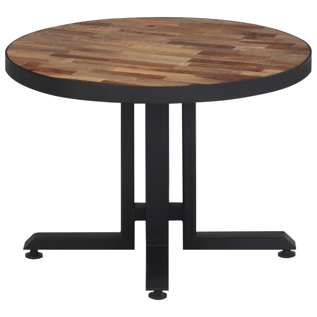 Salontafel rond Ø55x40 cm massief gerecycled teakhout - AllerleiShop