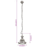 Hanglamp 25x25x136 cm aluminium - AllerleiShop