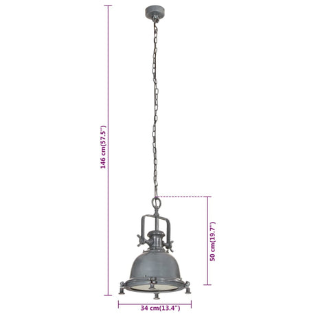 Hanglamp 34x34x146 cm aluminium - AllerleiShop